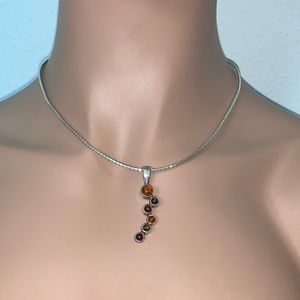 Gorgeous Real Polish Amber Multi-Cabochon Pendant